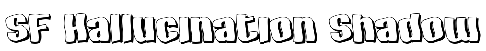 SF Hallucination Shadow Font Image