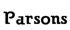 Parsons Font Image