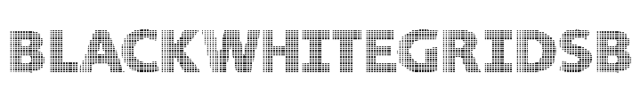 BlackWhiteGridsB Font Image