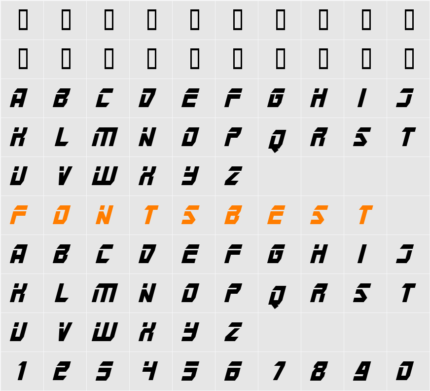 Mars Police Character Map
