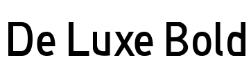 De Luxe Bold Font Image