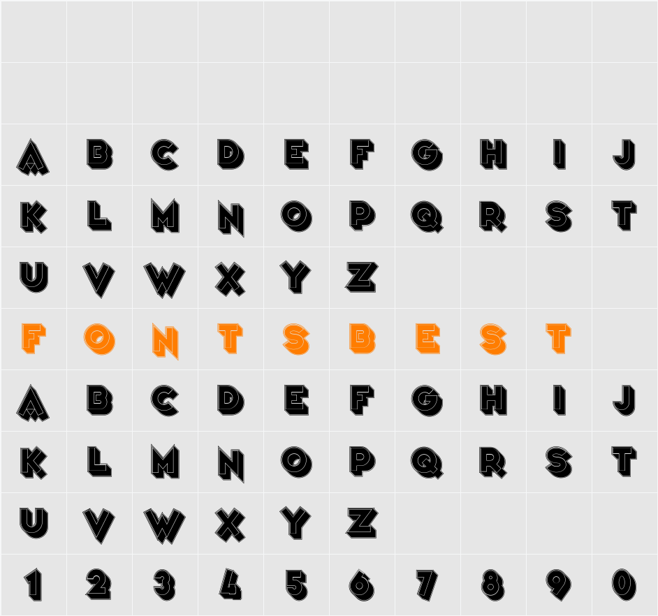 Varieté Folies Character Map
