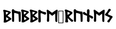 Bubble_Runes Font Image