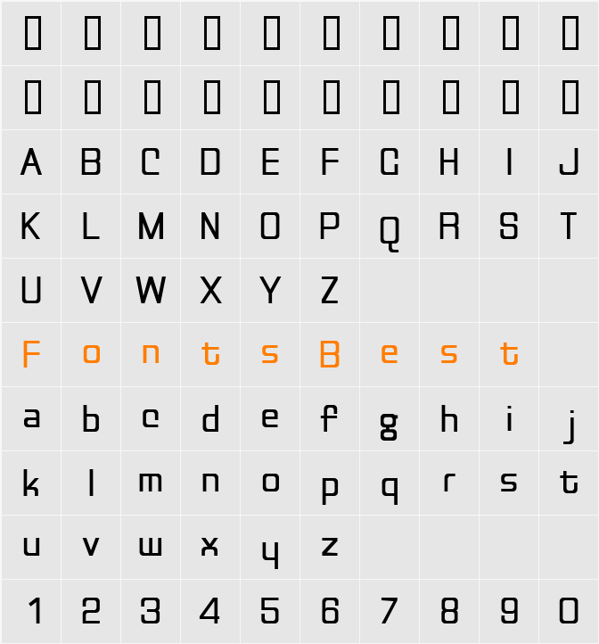 Discognate Character Map