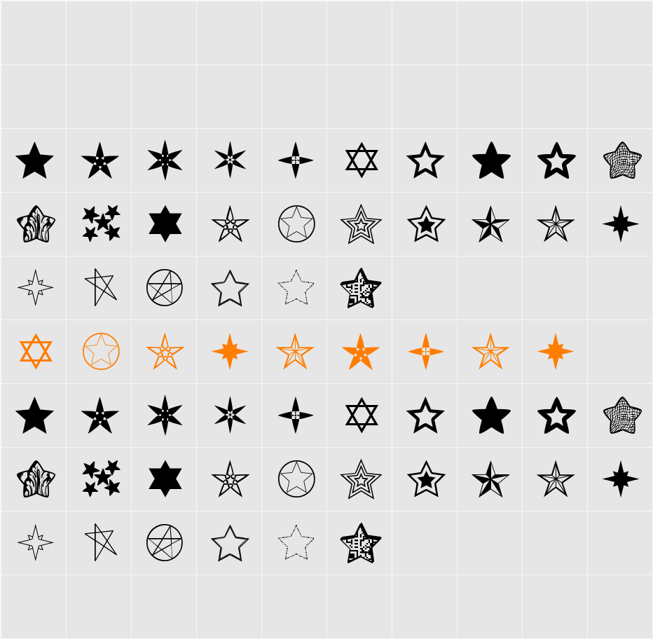 Estrellass TFB Character Map