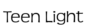 Teen Light Font Image