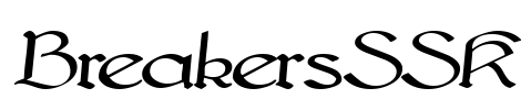 BreakersSSK Font Image