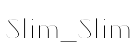 Slim_Slim Font Image