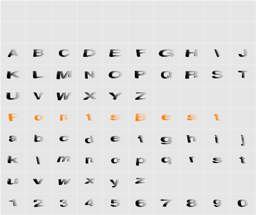 SolidWaste Character Map