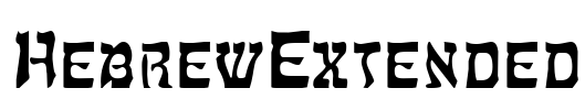 HebrewExtended Font Image