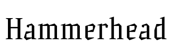 Hammerhead Font Image
