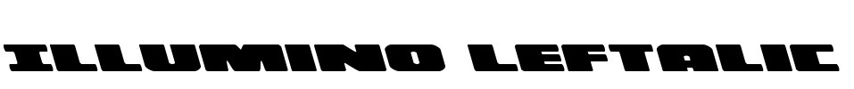 Illumino Leftalic Font Image