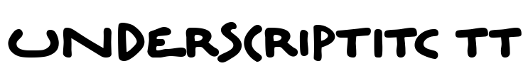 UnderscriptITC TT Font Image