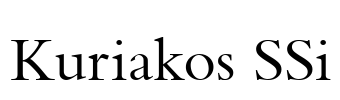 Kuriakos SSi Font Image