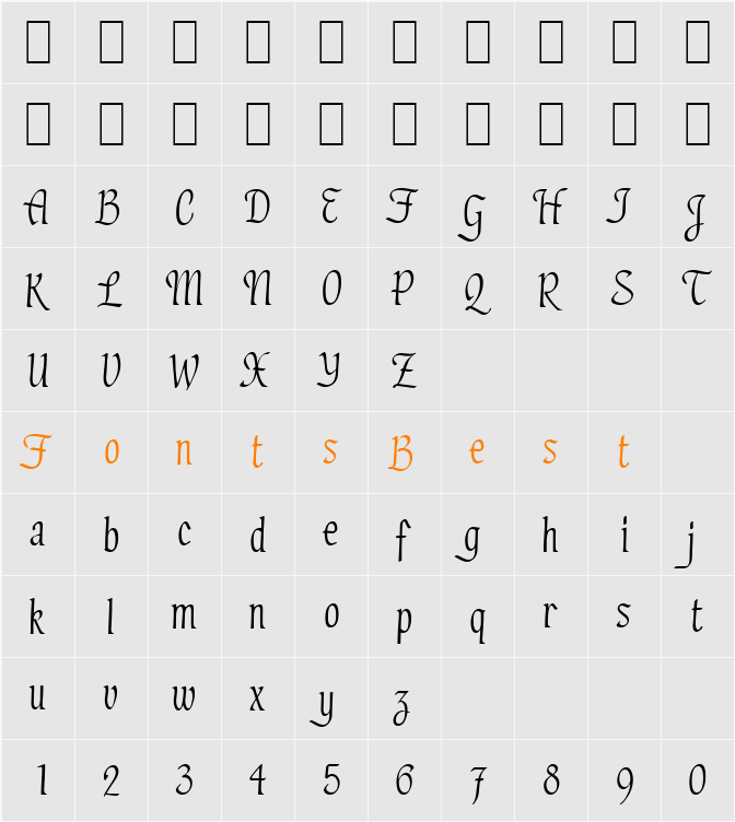 MC Lullaby Character Map