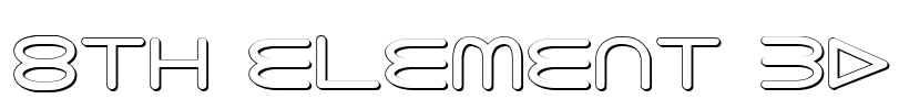 8th Element 3D Font Image