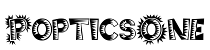 PopticsOne Font Image