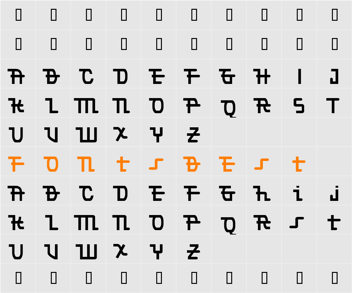 Torpedo Character Map