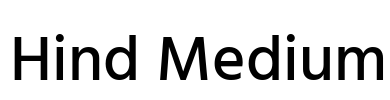 Hind Medium Font Image