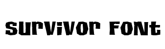 Survivor Font Font Image