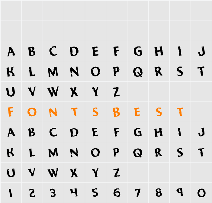 Body Swipers Rotated Character Map