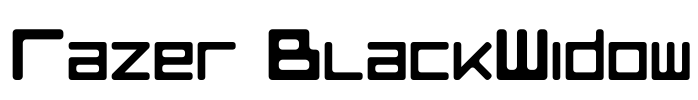 Razer BlackWidow Font Image