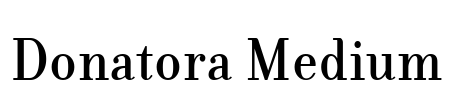 Donatora Medium Font Image