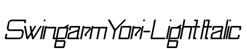 SwingarmYori-LightItalic