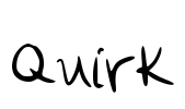 Quirk Font Image