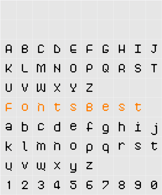 Pixelogist Character Map