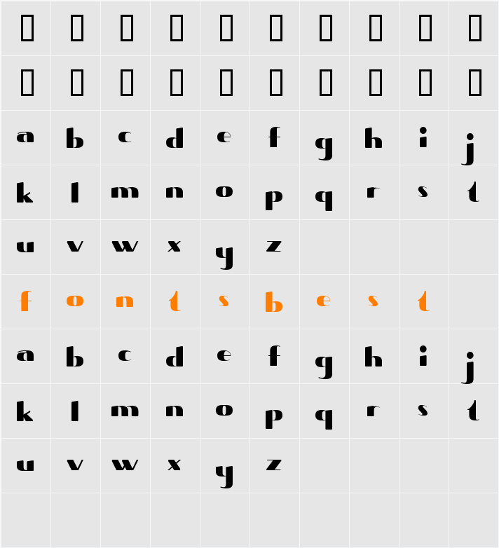 Shave Character Map