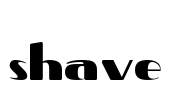 Shave Font Image