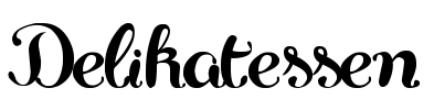 Delikatessen Font Image