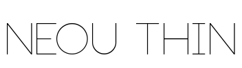 Neou Thin Font Image