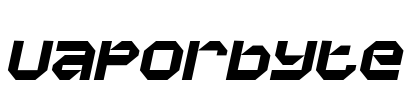 Vaporbyte Font Image