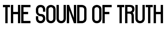 The Sound of Truth Font Image
