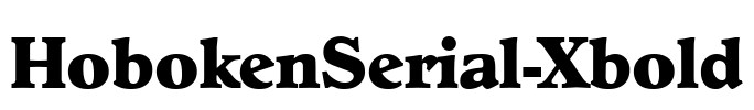HobokenSerial-Xbold Font Image