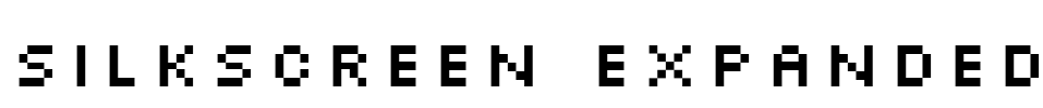 Silkscreen Expanded Font Image