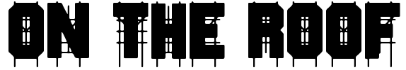 On The Roof Font Image