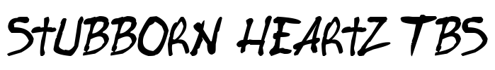 Stubborn Heartz TBS Font Image