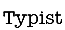 Typist Font Image