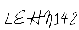 LEHN142 Font Image