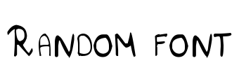 Random font Font Image
