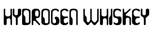 Hydrogen Whiskey Font Image