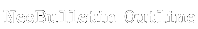 NeoBulletin Outline