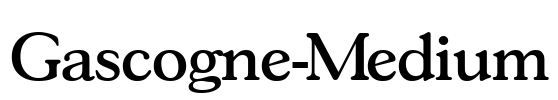 Gascogne-Medium Font Image