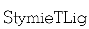 StymieTLig Font Image