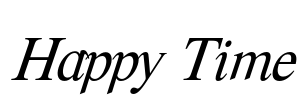 Happy Time Font Image