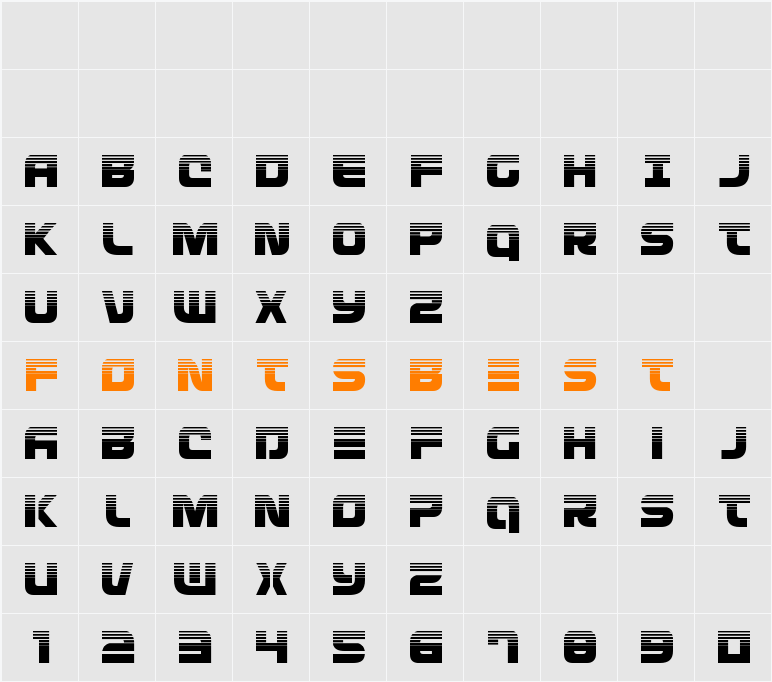 Defcon Zero Halftone Character Map