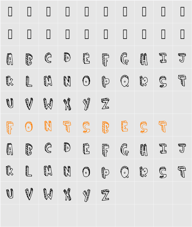 climbtheladder Character Map